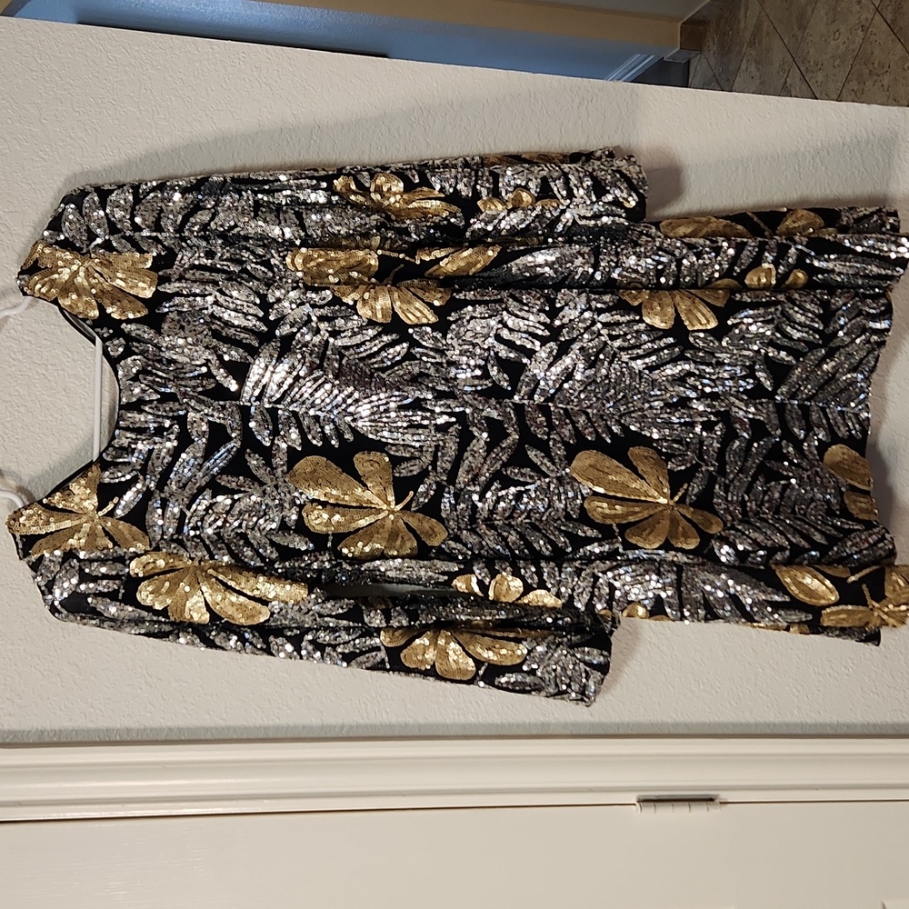 Badgley Mischa Belle Sequeins Dress Size 8 - Picture 2 of 6